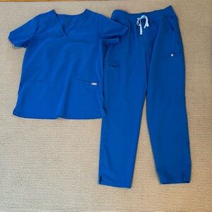 FIGS Scrubs Set Technical Collection, Royal Blue, size Large, pre-owned